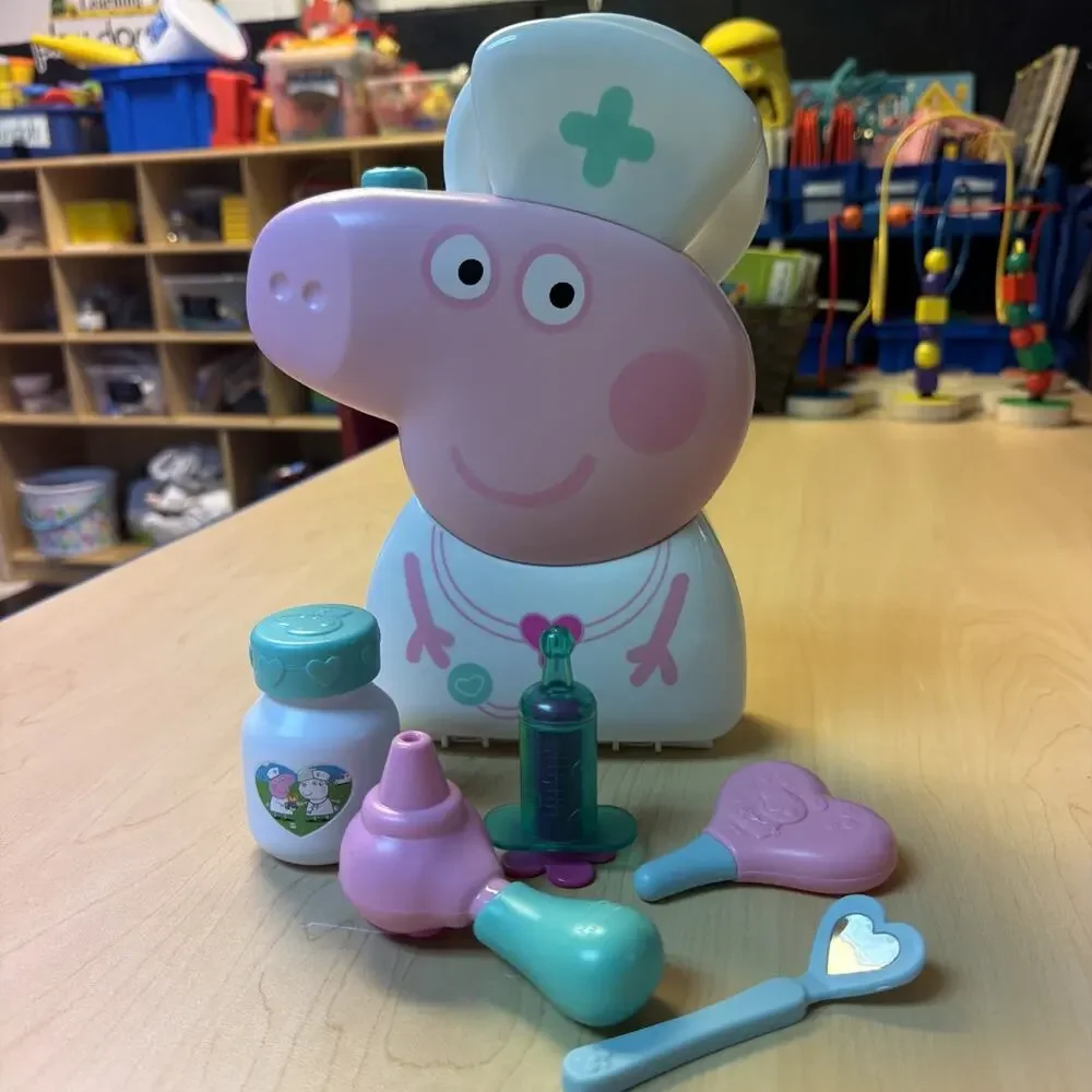 Peppa Pig Checkup Case Doctor Bag with Carry Handle Carrying Case Lot